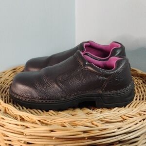 Wolverine Bailey Women's Size 7.5 Steel Toe 100% Full Grain Leather Safety Shoe